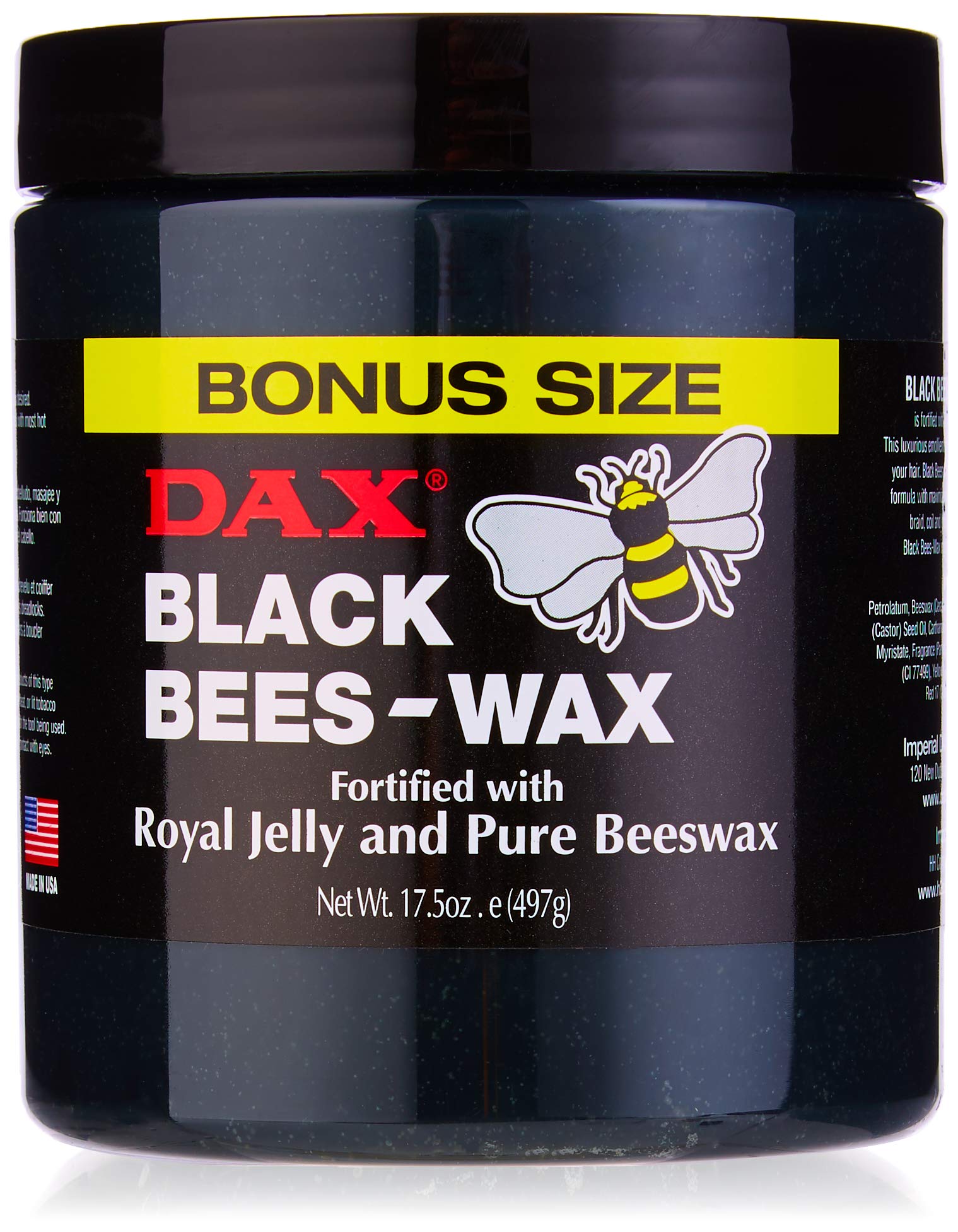 Dax Black Bees Wax 17.5 oz