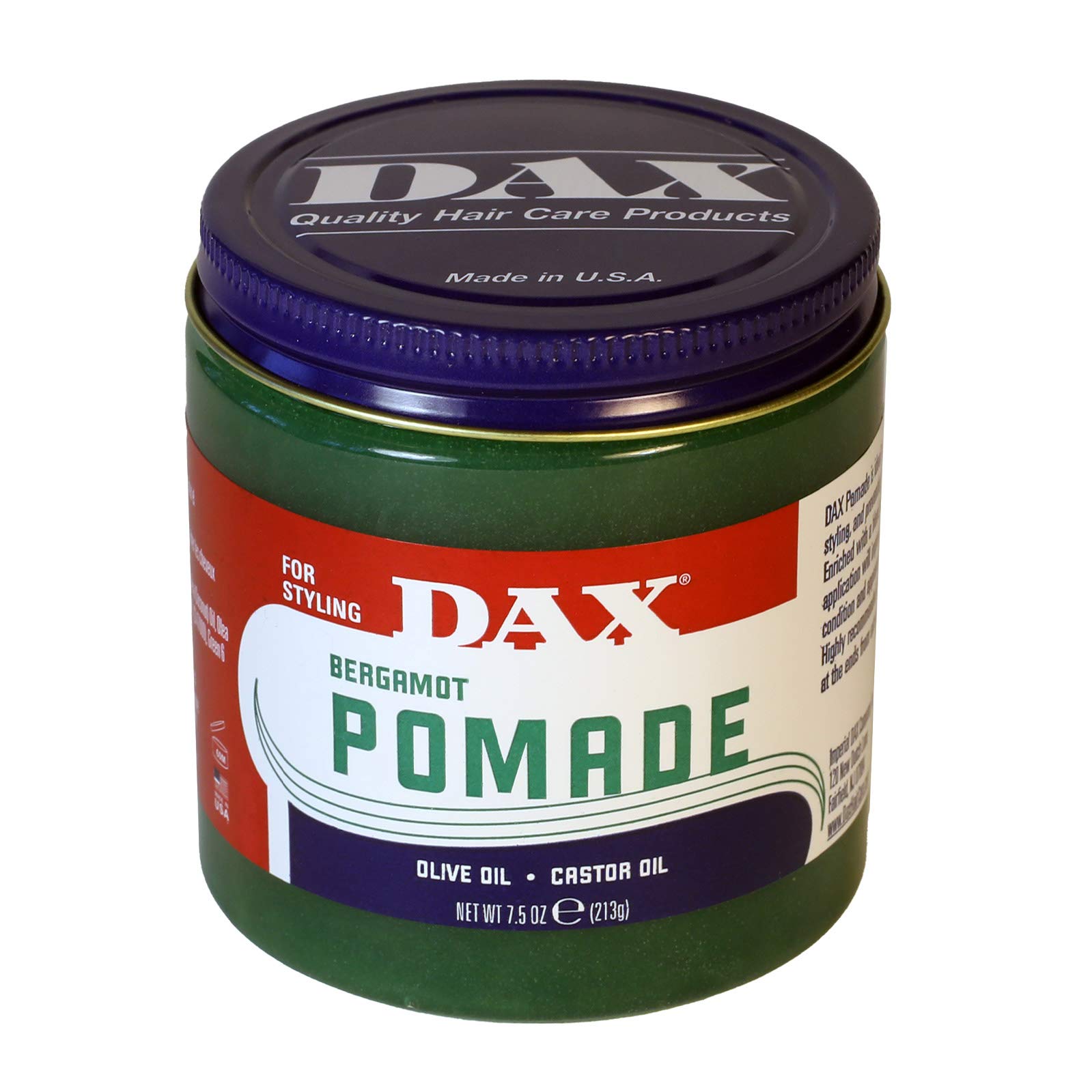 Dax Pomade Compounded With Vegetable Oils 7.5 oz