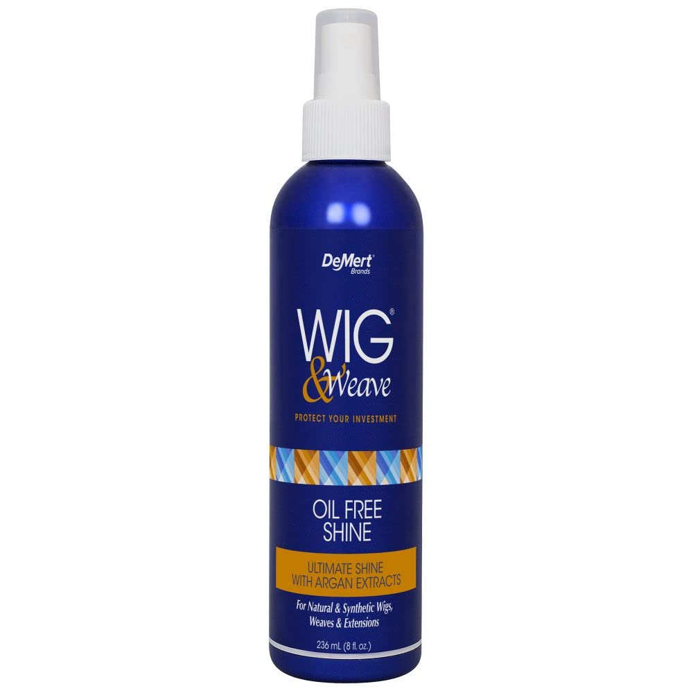 Demert Wig and Weave Oil Free Shine for Natural and Synthetic Hair 8 oz
