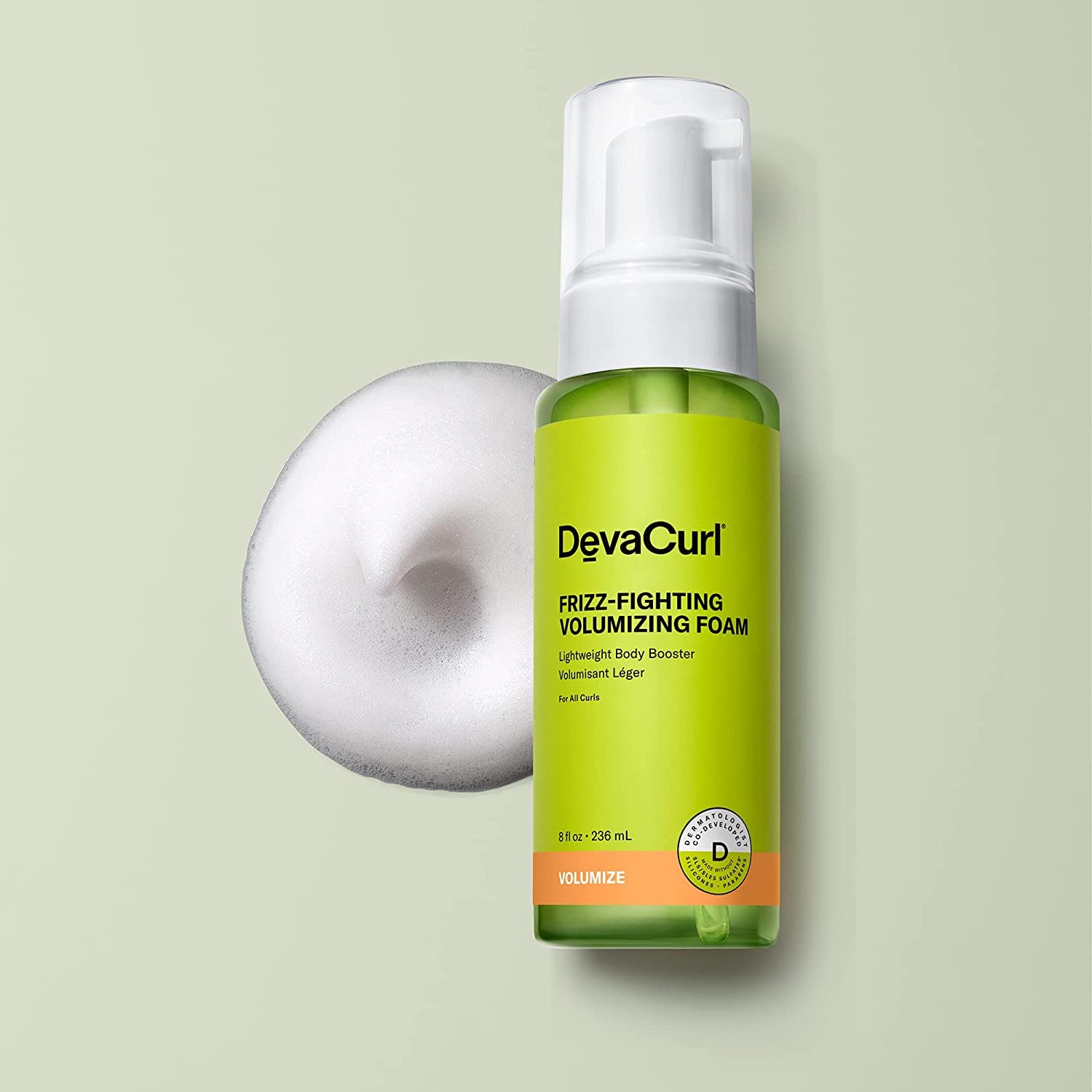 Devacurl Frizz Fighting Volumizing Foam Lightweight Body Booster | Adds Volume - Thumbnail 2