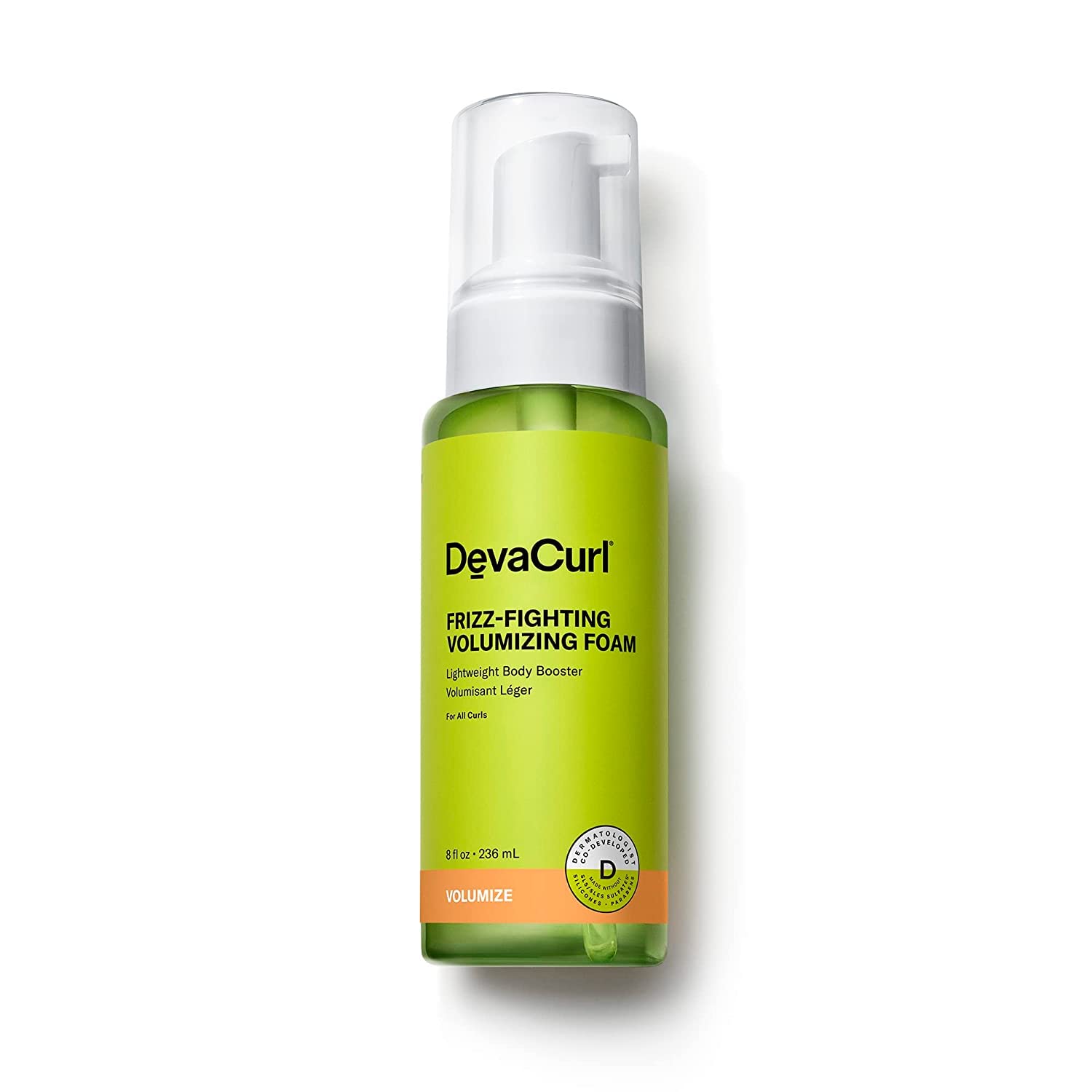 Devacurl Frizz Fighting Volumizing Foam Lightweight Body Booster | Adds Volume
