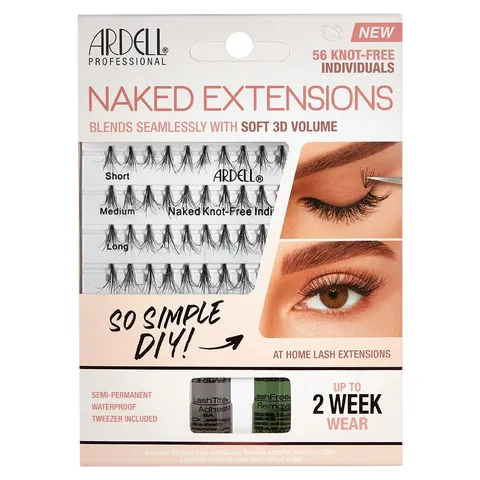 Ardell Naked Extensions 56 Knot Free Individuals 1 Pack