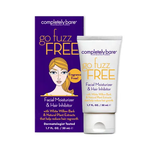 Completely Bare Go Fuzz Free Face Moisturizer Hair Inhibitor Anti Aging