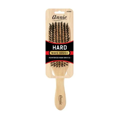 Annie Hard Wave Boar Nylon Bristle Brush Light Brown