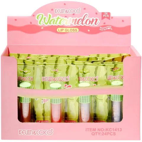 (24-pack) Kevin & Coco Watermelon Lip Gloss