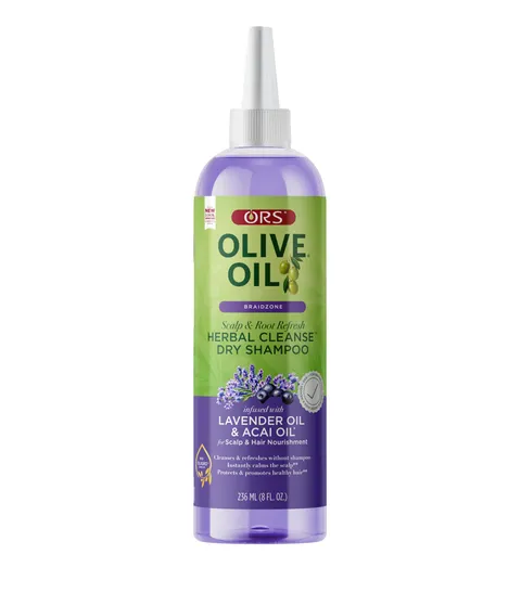 Ors Olive Oil Braidzone Herbal Cleanse Dry Shampoo With Lavender Acai Oil for