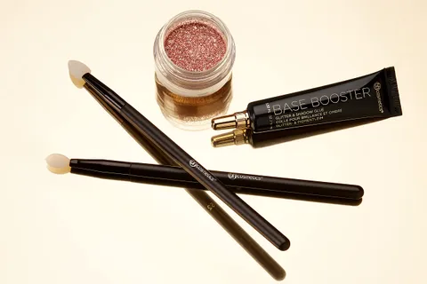 (12-pack) BH Cosmetics, Base Booster Glitter & Shadow Glue, Long Lasting Hold, Clear Formula, Eye Makeup Glue, 0.6 oz
