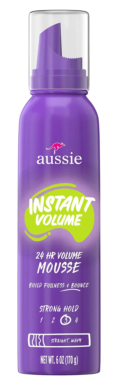 Aussie Instant Volume Mousse 24 Hour Strong Hold 6 oz