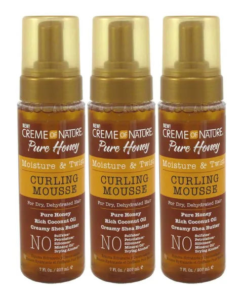 Creme of Nature Pure Honey Curling Mousse Pump 207 ml (7 oz)