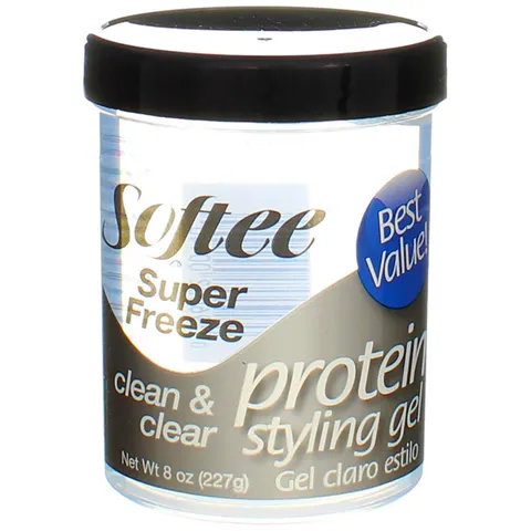 Softee Protein Super Freeze Hair Styling Gel 8 oz
