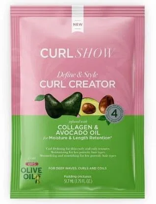 Ors Olive Oil Curlshow Curl Creator Collagen and Avocado Oil 1.75 oz