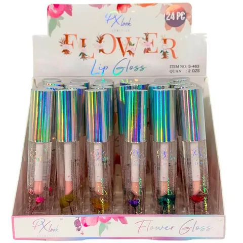 (24-pack) Flower Infused Lip Gloss by Prolux Cosmetics