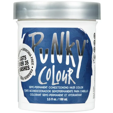 Punky Midnight Blue Semi Permanent Hair Color Vegan Cruelty Free Conditioning