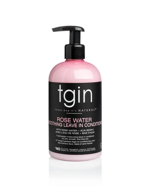 Tgin Rose Water Smoothing Leave In Conditioner Lightweight Moisture Hair