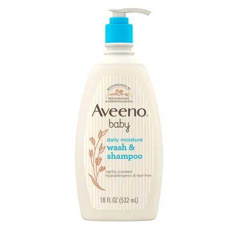 Aveeno Baby Daily Moisture Gentle Body Wash Shampoo With Oat Extract 2 In 1