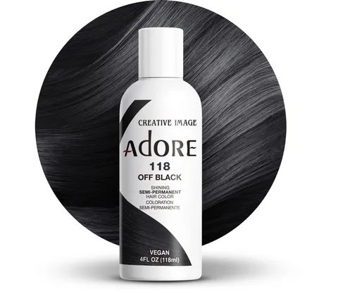 Adore Semi Permanent Hair Color | Vegan Cruelty Free Black Hair Dye | No