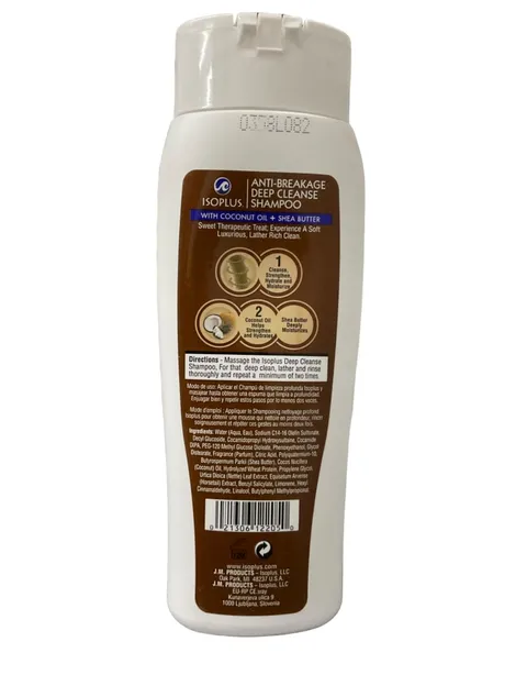 Isoplus Deep Cleanse Shampoo With Coconut Oil Shea Butter 13.5 oz