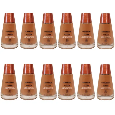 (12-pack) Covergirl Clean Liquid Foundation #165 Tawny