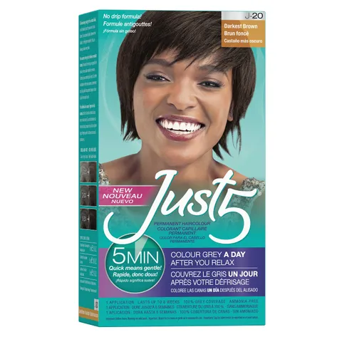 Just 5 5 Minute Permanent Hair Color With Conditioner Grey Hair Coloring