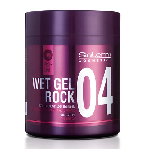 Salerm Hair Styling Gel Pro Line Wet Gel Rock 04 Long Lasting Strong Hold Wet