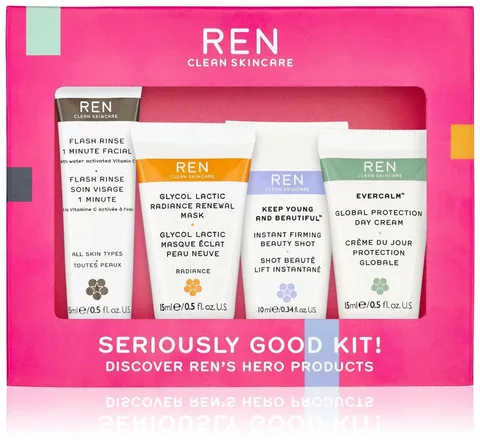 Ren Seriously Good Kit (. Fr 1 Minute Facial . Beauty Shot . Beauty Shot .