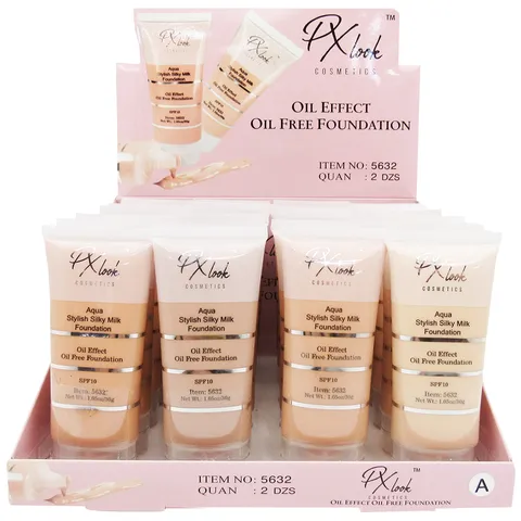 (24-pack) PX look Oil Effect Liquid Foundation - Wholelase Display 24 Units (5632)