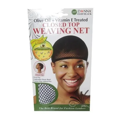 Donna Olive Oil + Vitamin E Treated Closed Top Weaving Net Black