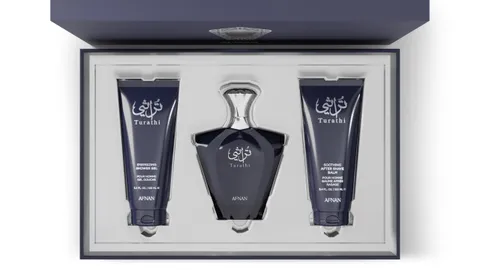 AFNAN TURATHI BLUE M 3PCSET U 3.0 *EDP* SPRAY / 3.4 S.GEL / 5.0 A.S *DISPLAY BOX* *x* (Set)