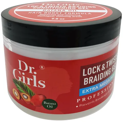 Dr Girls Super Grow Loc Twists Braiding Conditioning Gel/ / Extra Mega Hold 9.8