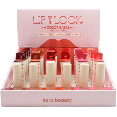 (36-pack) Kara Beauty Lip Lock Color Balm