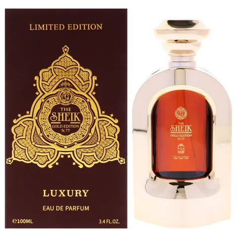 KHALIS THE SHEIK N.77 LUXURY GOLD EDITION(M)EDP SP 3.4oz