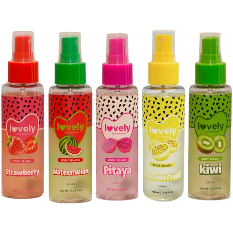 (5-pack) Face Beautiful Lovely Body Splash Assorted