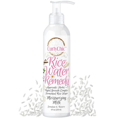 Curly Chic Rice Water Remedy Moisturizing Hair Milk Hydrates Detangles Revives