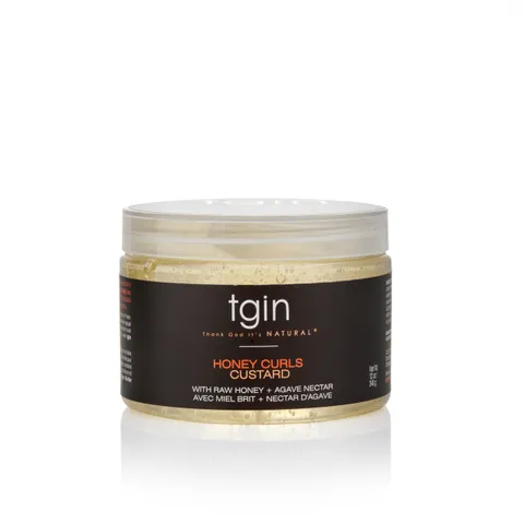 Thank God It's Natural Honey Curls Custard for Natural Dry Curly Damaged Hair