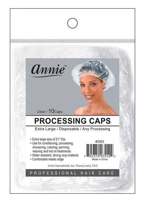 Annie Processing Caps Xl 10pc Clear