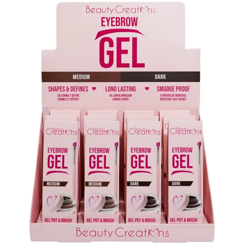 (12-pack) Beauty Creations Gel Eyebrow Long Lasting Waterproof