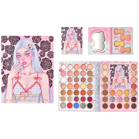 (12-pack) Kevin & Coco 62 Colors Eyeshadow Palette