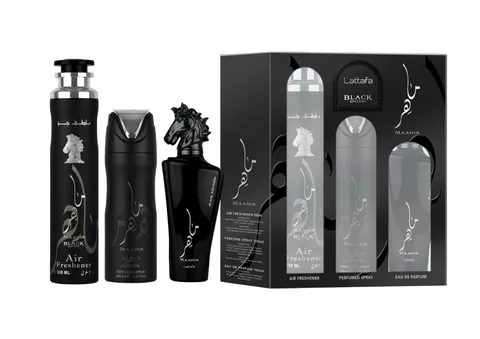 Lattafa Maahir Black 3.4 M + 6.7 Deo + 10.0 Air Freshener United Arab Emir. Set