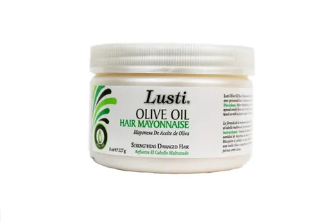 Lusti Olive Oil Hair Mayonnaise 8 Fl Oz Rejuvenate Hair Scalp Repair Dry and