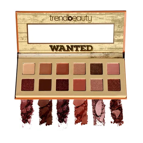 (6-pack) Wanted: 12 Color Eyeshadow Palette By Trend Beauty