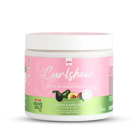 Ors Olive Oil Curlshow Leave In Conditioner Gel Infused With Collagen Avocado