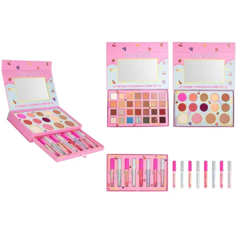 (6-pack) Kevin & Coco Fresh Fruits 42 Colors Eyeshadow & Cosmetice (Set)