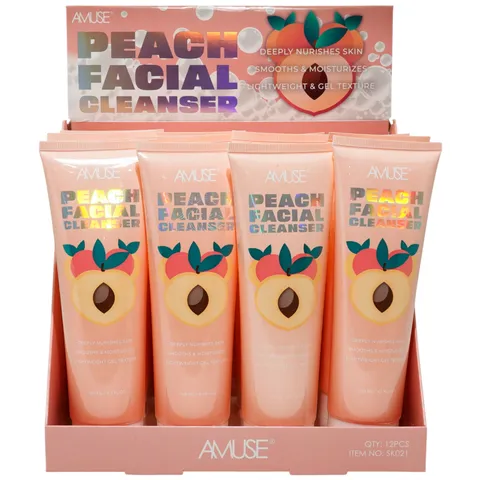 (12-pack) Amuse Peach Facial Cleanser