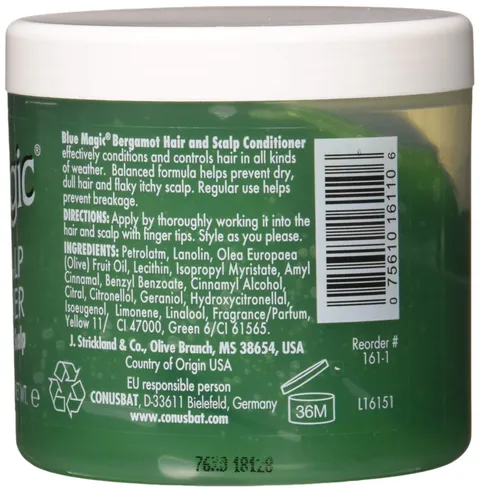 Blue Magic Bergamot Hair Scalp Conditioner 12 oz