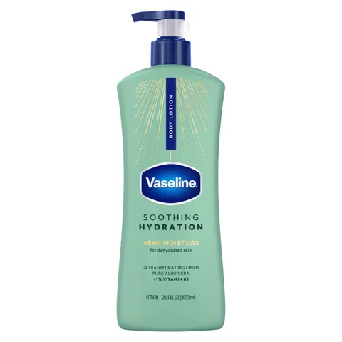 Vaseline Intensive Care Body Lotion Soothing Hydration for Dry Skin With Ultra