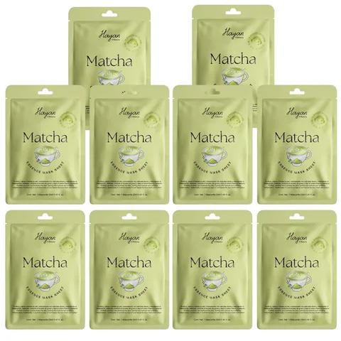 (10-pack) Hayan Cosmetics Facial Mask Matcha