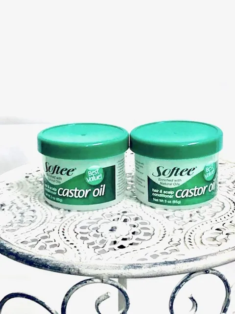 Softee Softee Castor Oil Hair Scalp Conditioner White 3 oz