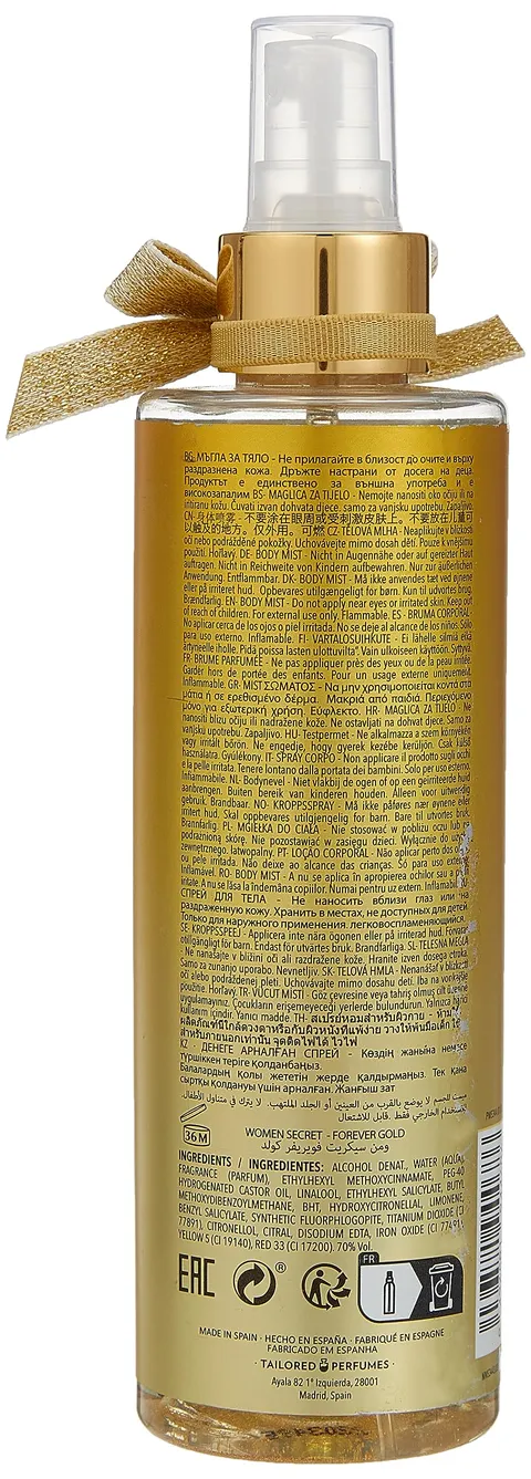 Women Secret Secret Forever Gold 8.5 Body Mist L Spain Body Mist