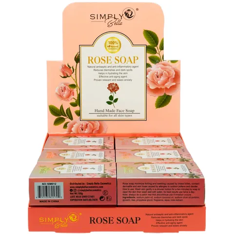 (12-pack) Simply Bella Rose Soap