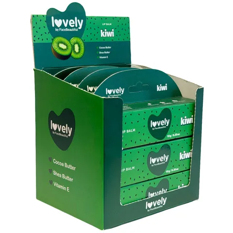 (12-pack) Face Beautiful Lovely Lip Balm Kiwi
